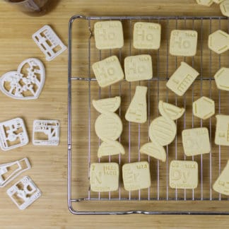 Chemistry Nerdy Cookies and Cutters Tray