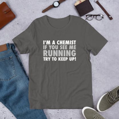 Chemist funny running t-shirt