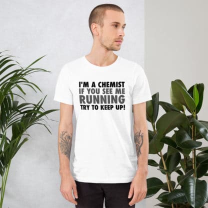 Chemist running t-shirt man