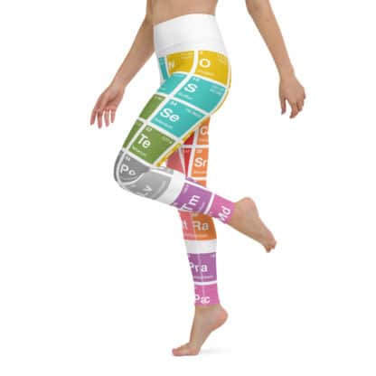 Periodic table leggings with elements