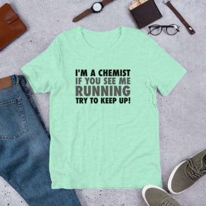 Running chemist t-shirt