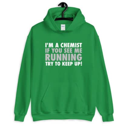 Running chemist hoodie green