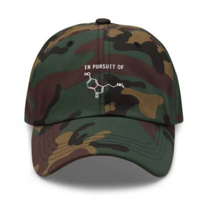 In Pursuit of Serotonin / Happiness Dad Cap Camo