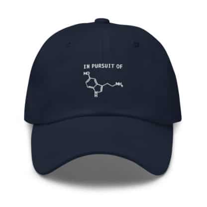 In Pursuit of Serotonin / Happiness Dad Cap Navy