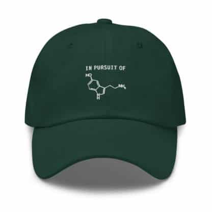 In Pursuit of Serotonin / Happiness Dad Cap Green