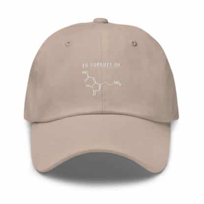 In Pursuit of Serotonin / Happiness Dad Cap Creme