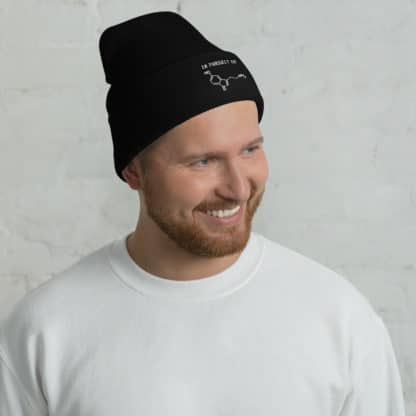 In Pursuit of Serotonin / Happiness Beanie Model