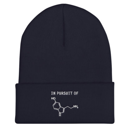 In Pursuit of Serotonin / Happiness Beanie Navy