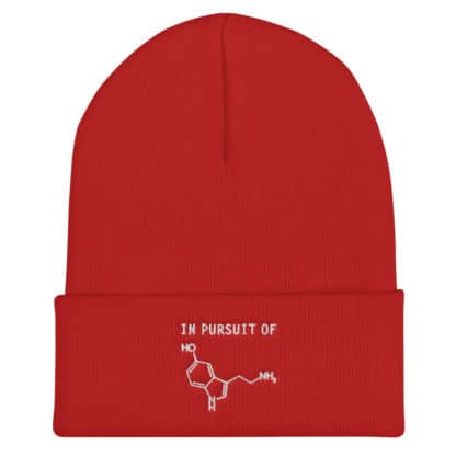 In Pursuit of Serotonin / Happiness Beanie Red