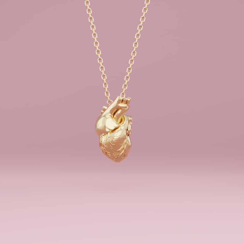 Gold Or Silver Delicate Heart Pendant Necklace By LILY & ROO |  notonthehighstreet.com