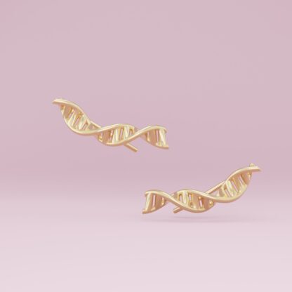 DNA ear climbers gold