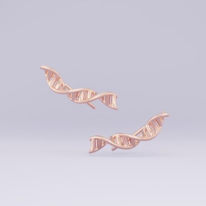 DNA ear climbers rose gold