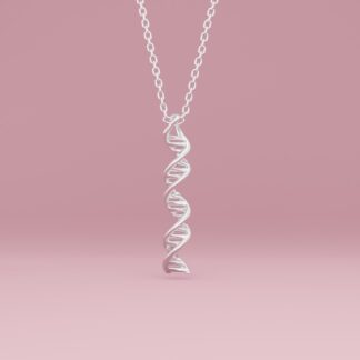 DNA necklace silver