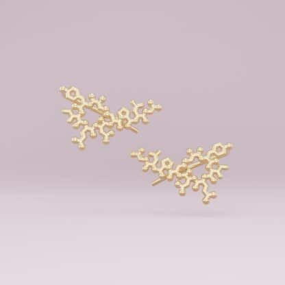 Oxytocin ear climbers gold