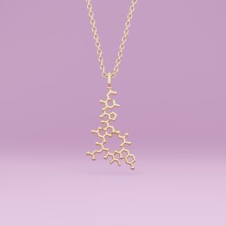 Oxytocin necklace gold