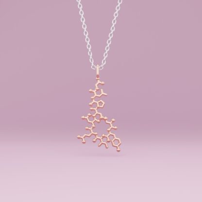 Oxytocin necklaces rose gold