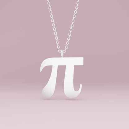 Pi necklace big silver