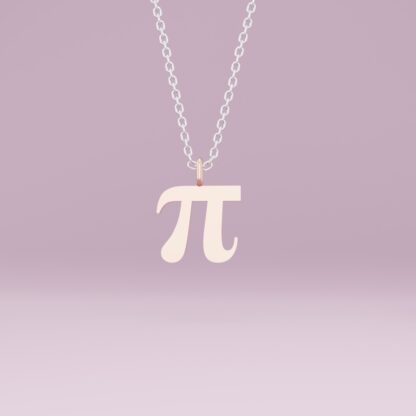 Pi necklace small rose gold