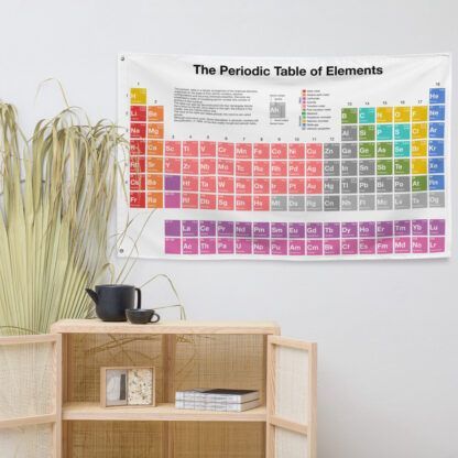 periodic table flag tapestry