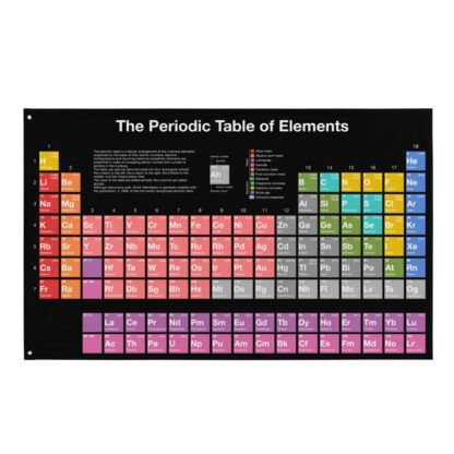 periodic table flag black